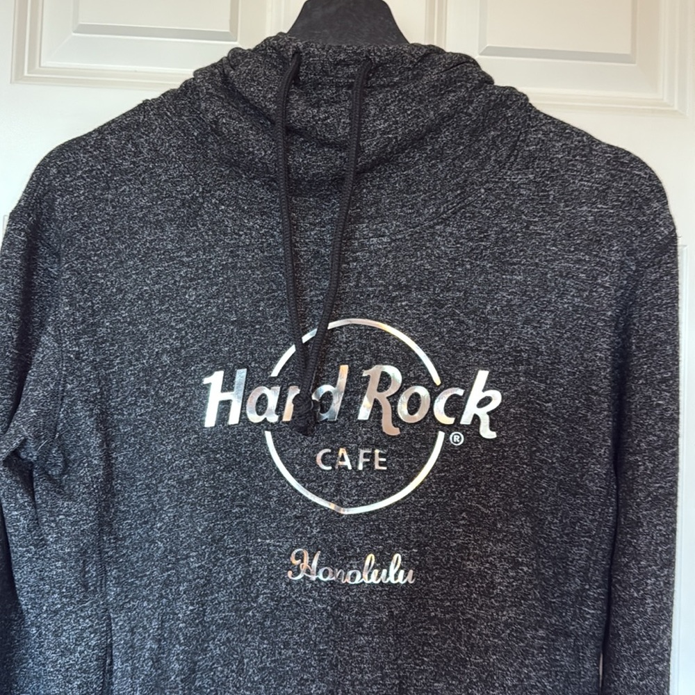 New Hard Rock Cafe Honolulu Charcoal Hoodie